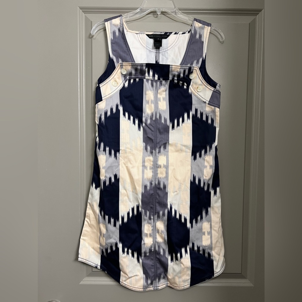 Marc by Marc Jacobs Eddi Ikat Dress in Slate Violet NWT - Picture 1 of 8